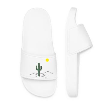 Desert cactus in the sunshine - Women’s Pool Sliders - white - Front