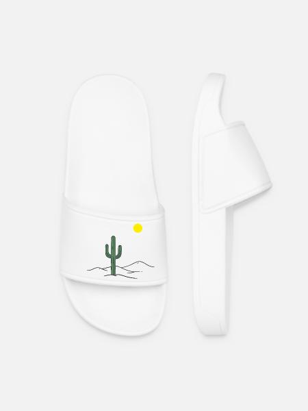 Desert cactus in the sunshine - Women’s Pool Sliders - white