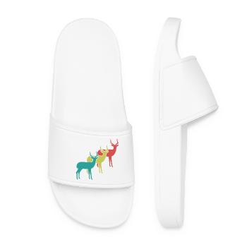 Antelope Silhouettes Vintage - Women’s Pool Sliders - white - Front