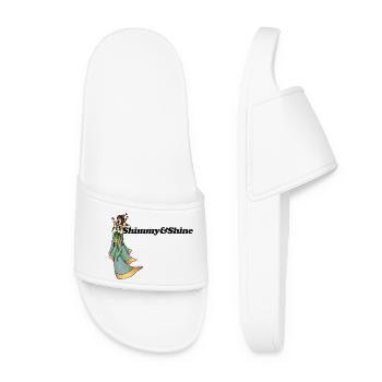 Shimmy Goddess in Green - Women’s Pool Sliders - white - Front