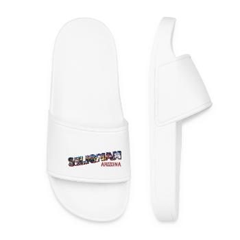 Ville de Seligman, Arizona, road 66 USA - Claquettes Femme - blanc - Devant