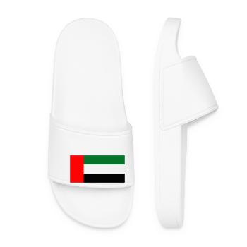United Arab Emirates Flag (Émirats Arabes Unis) - Claquettes Femme - blanc - Devant