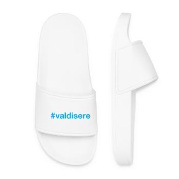 Val d'Isere Hashtag - Frauen Badelatschen - Weiß - Vorne
