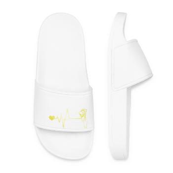 Money Pulse Heart - Women’s Pool Sliders - white - Front