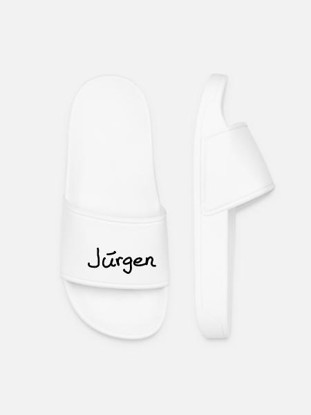 Jürgen - Frauen Badelatschen - Weiß
