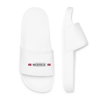 Norvège Drapeau Norvège Scandinavie - Claquettes Femme - blanc - Devant