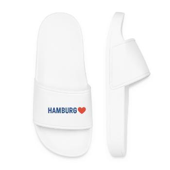 Cœur de Hambourg - Claquettes Femme - blanc - Devant