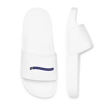 Icône du drapeau suédois - Claquettes Femme - blanc - Devant