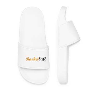Basketball / Basketball / Basktet-Ball / Sport - Frauen Badelatschen - Weiß - Vorne