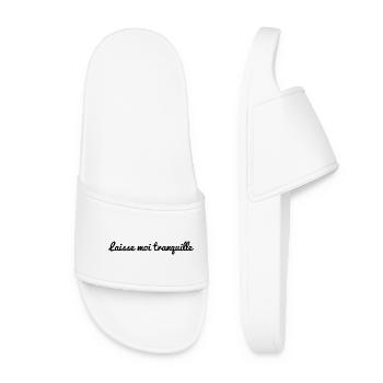 LAISSE MOI TRANQUILLE - Claquettes Femme - blanc - Devant