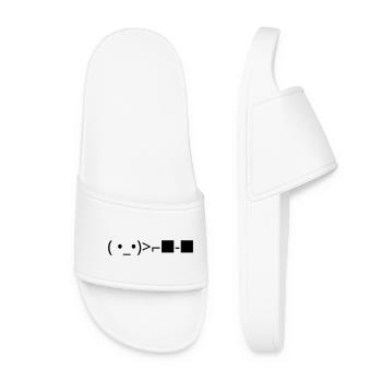 Accepte ( •••)>⌐■-■ Émote Lunettes de Soleil - Claquettes Femme - blanc - Devant