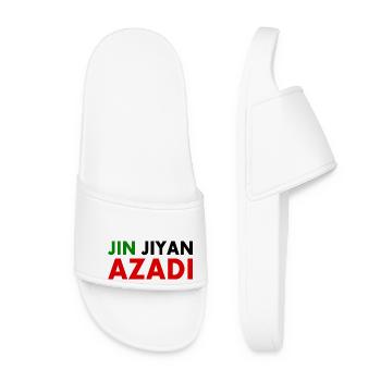 Women life freedom iran - Claquettes Femme - blanc - Devant