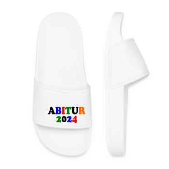 Abitur 2024 - Frauen Badelatschen - Weiß - Vorne