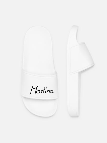 Martina - Frauen Badelatschen - Weiß