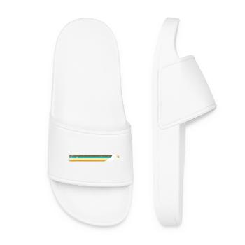 Rayures de montagne - Claquettes Femme - blanc - Devant