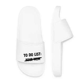 to do list for mom - Women’s Pool Sliders - white - Front