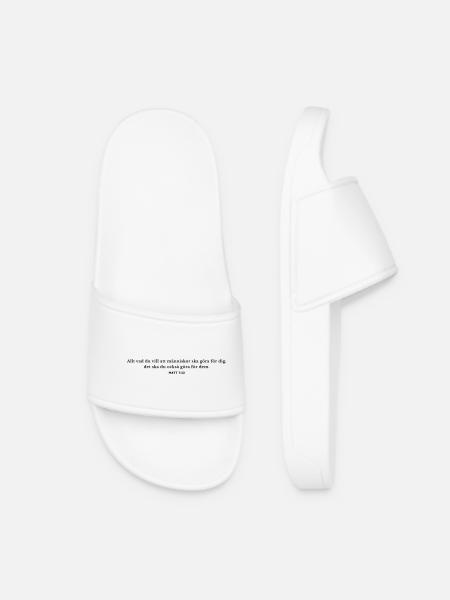 Everything you want others to do for you - Women’s Pool Sliders - white