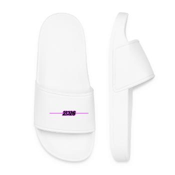 2026 year Heart - Women’s Pool Sliders - white - Front