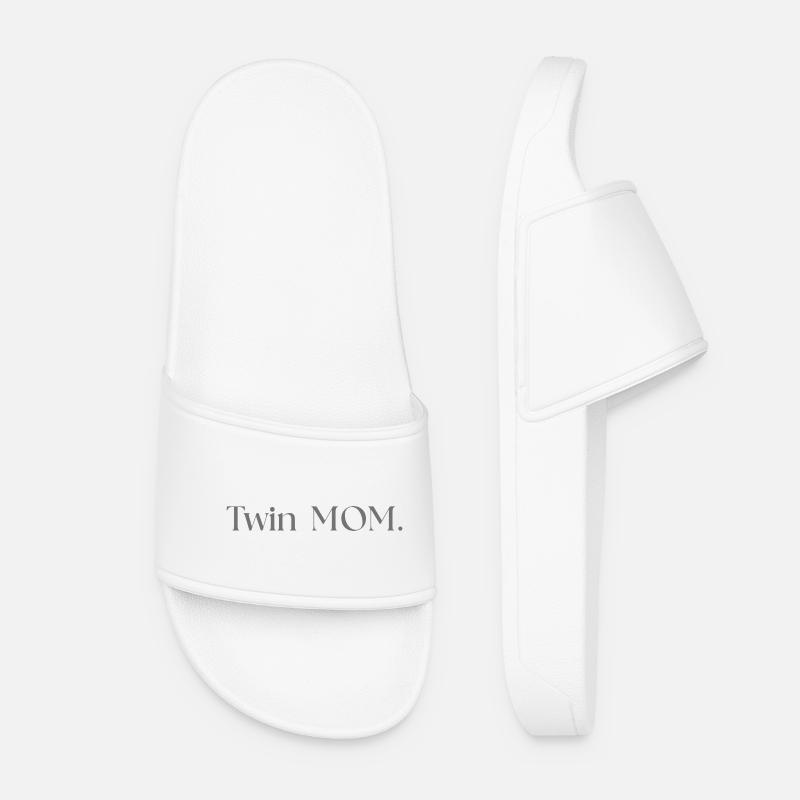 Twin Mama - Frauen Badelatschen - Weiß