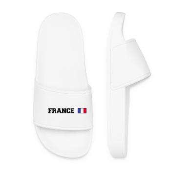 France fan - Women’s Pool Sliders - white - Front