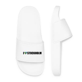 J’adore Stockholm, la Suède - Claquettes Femme - blanc - Devant