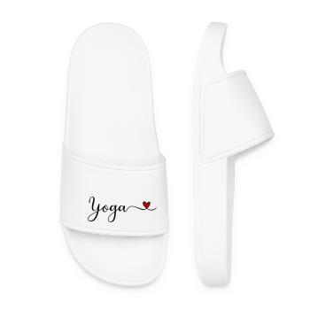 Yoga - Frauen Badelatschen - Weiß - Vorne