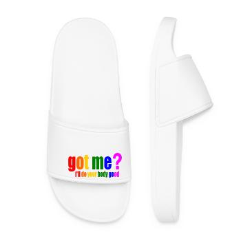 got me ill do your body good - Claquettes Femme - blanc - Devant