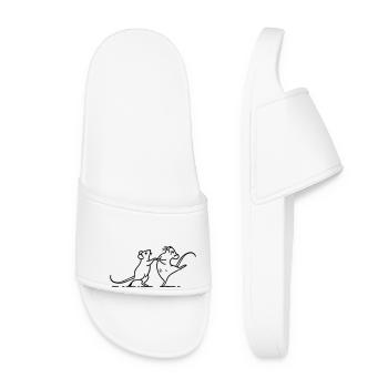 dancing white mice - Women’s Pool Sliders - white - Front
