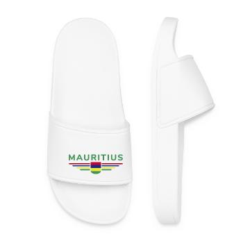 Mauritius T-Shirt – Insel-Fans & Liebhaber - Frauen Badelatschen - Weiß - Vorne