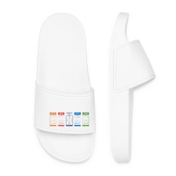 Electrical Formulas - Women’s Pool Sliders - white - Front
