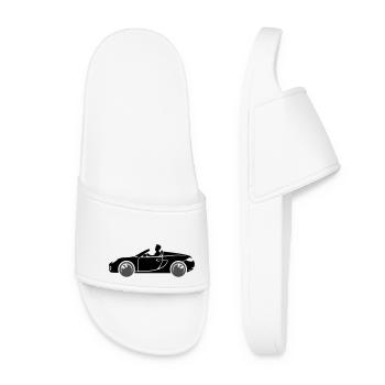 Car Sports Car Convertible - Women’s Pool Sliders - white - Front