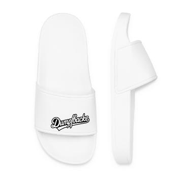Dullfbacke - Funny German Memes - Women’s Pool Sliders - white - Front