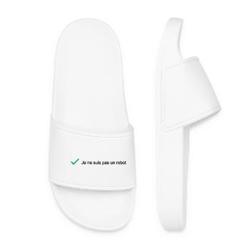 I'M NOT A ROBOT! (IT) - Women’s Pool Sliders - white - Front