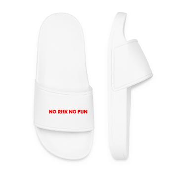 Fortune Favors the Brave - Women’s Pool Sliders - white - Front