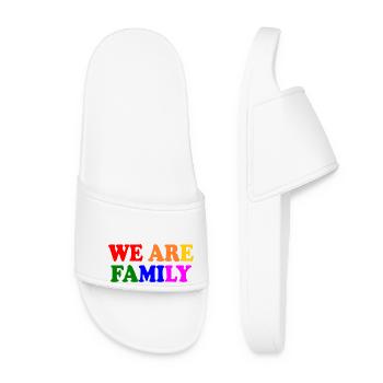 We are family lgbt - Claquettes Femme - blanc - Devant