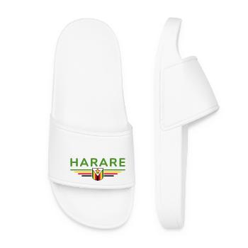 Harare T-Shirt for Zimbabwe Fans - Women’s Pool Sliders - white - Front