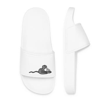 Mouse Mouse Cute Little Rat Rodent Friendly - Women’s Pool Sliders - white - Front