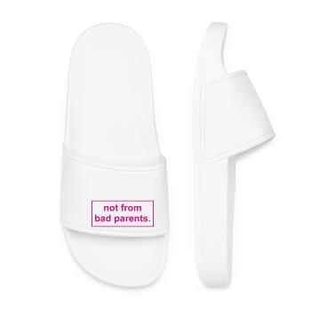 not from bad parents - Women’s Pool Sliders - white - Front