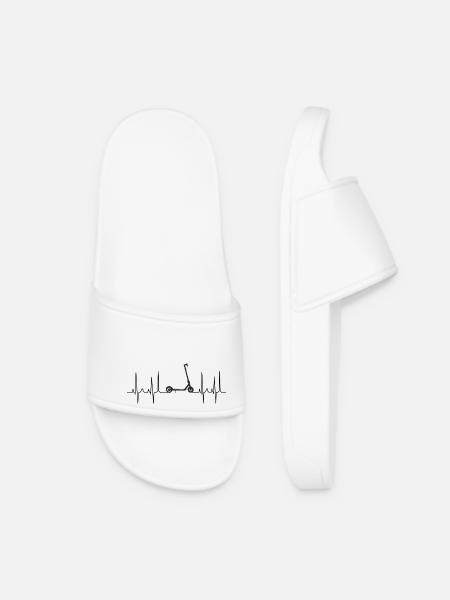 Planche de trottinette électrique, cardiogramme Trotinett - Claquettes Femme - blanc