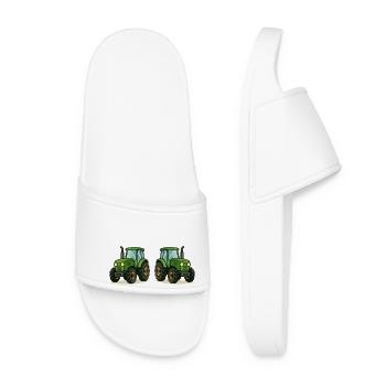 Tracteur 2 - Claquettes Femme - blanc - Devant