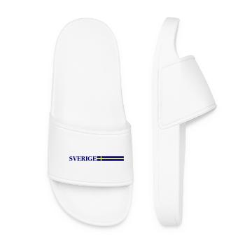 Drapeau Suédois de Sverige - Claquettes Femme - blanc - Devant