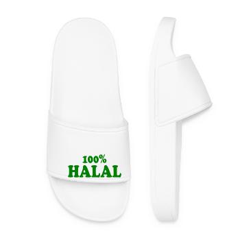 Halal - Frauen Badelatschen - Weiß - Vorne