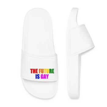 L’avenir est gay - Claquettes Femme - blanc - Devant