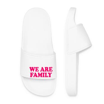 We are family - Claquettes Femme - blanc - Devant