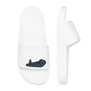 Submarine Submarine Dive Dive Submarine Captain - Women’s Pool Sliders - white - Front