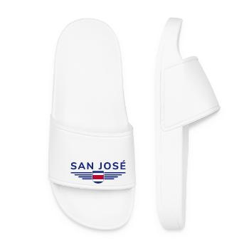 San José T-Shirt – Costa Rica Vibes - Women’s Pool Sliders - white - Front