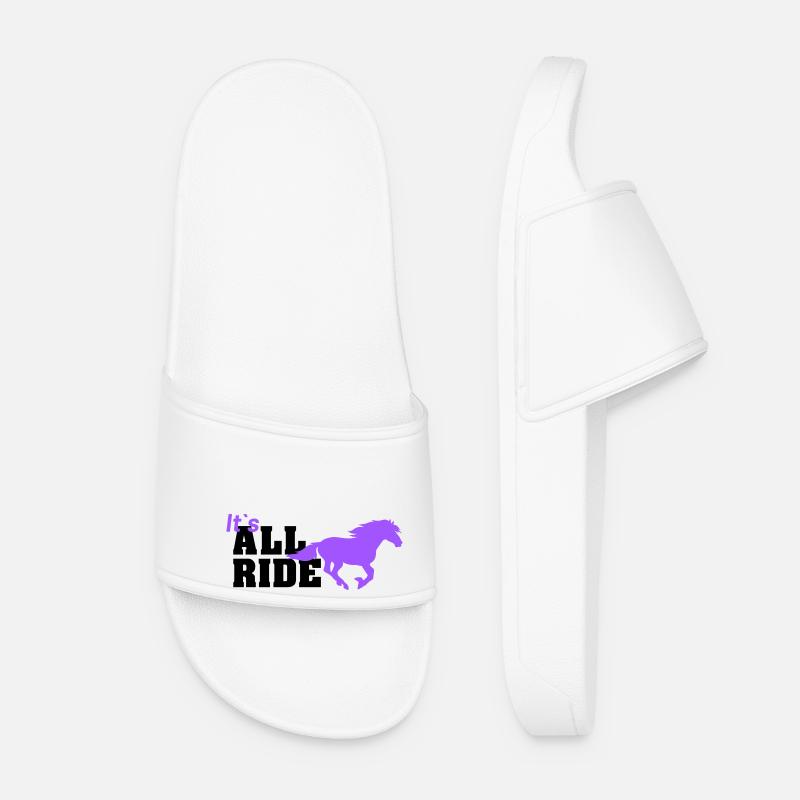 all ride - Frauen Badelatschen - Weiß