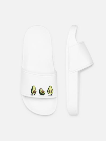 Evolution des Avocado-Körpers - Frauen Badelatschen - Weiß