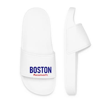 Boston Massachusetts - USA - United States America - Frauen Badelatschen - Weiß - Vorne