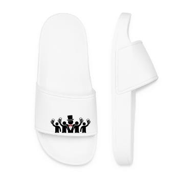 Groom Crew Célibataires - Claquettes Femme - blanc - Devant